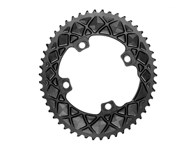 ABSOLUTE BLACK Chainring Premium Oval Road 2X BCD 110 4...