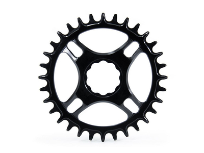 GARBARUK Chainring Round Direct Mount | 1-fach narrow-wide THM Clavicula M3 MTB Crank 30 Teeth red