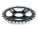 GARBARUK Chainring Round Direct Mount | 1-fach narrow-wide THM Clavicula M3 MTB Crank 34 Teeth black