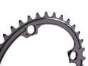 ABSOLUTE BLACK Chainring Premium Oval Road 2X BCD 110 4 Hole asymmetric | FSA ABS Cranks | black inner Ring