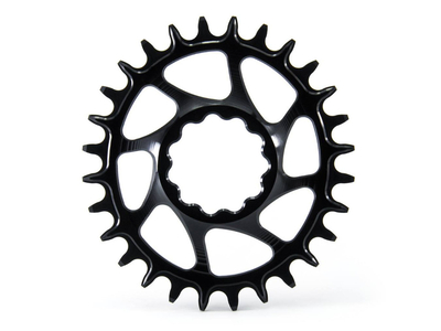 GARBARUK Kettenblatt Melon oval Direct Mount | 1-fach narrow-wide Rotor 3D Rex Kurbel 28 Zähne schwarz