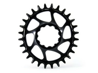 GARBARUK Kettenblatt Melon oval Direct Mount | 1-fach narrow-wide Rotor 3D Rex Kurbel 34 Zähne schwarz