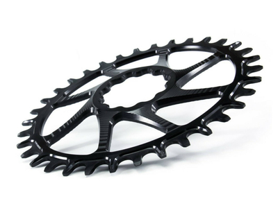 GARBARUK Chainring Round Direct Mount | 1-fach narrow-wide Rotor 3D Rex Crank 28 Teeth orange