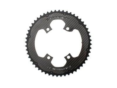 CARBON-TI Kettenblatt X-CarboRing EVO 4-Arm LK 110 asymmetrisch | Dura Ace R9100 & Ultegra R8000 | Außen 50 Zähne