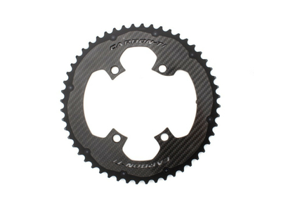 CARBON-TI Chainring X-CarboRing EVO 4-Arm LK 110 asymmetric | Dura Ace R9100 & Ultegra R8000 | Outer Ring 53 Teeth