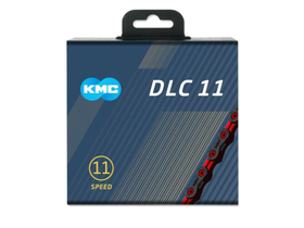 KMC Kette 11-fach DLC11 SL 118 Glieder | schwarz | rot