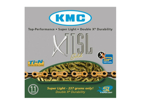 KMC Chain 11-speed X11 SL 118 Links TI-N | gold | black