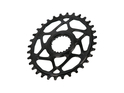 ABSOLUTE BLACK Chainring Direct Mount oval | 12-speed HG+ for Shimano XTR M9100/XT M8100/SLX M7100 Crank | black 28 Teeth