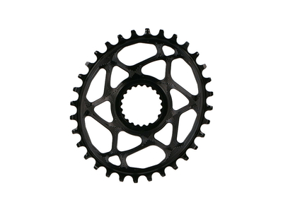 ABSOLUTE BLACK Chainring Direct Mount oval | 12-speed HG+ for Shimano XTR M9100/XT M8100/SLX M7100 Crank | black 34 Teeth