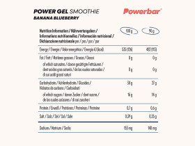 POWERBAR Powergel Smoothie Banana Blueberry | 90g Bag