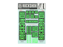 ROCKSHOX Sticker Decal Set für Boxxer | Domain Tauchrohre grün