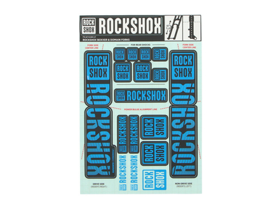 ROCKSHOX Sticker Decal Set für Boxxer | Domain Tauchrohre...