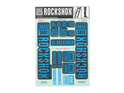 ROCKSHOX Sticker Decal Set for Boxxer | Domain Lower Leg blue