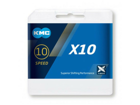 KMC Chain 10-speed X10 114 Links | silver | black