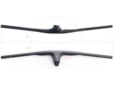 GEMINI Handlebar stem unit Pröpus XC 12K Carbon glossy | 740 mm