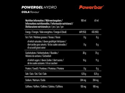 POWERBAR Energy Gel Powergel Hydro Cola