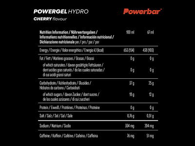 POWERBAR Energiegel Powergel Hydro Cherry 67 ml