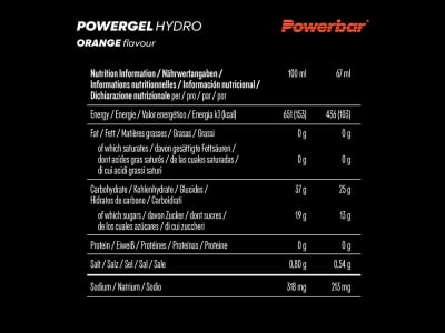 POWERBAR Energy Gel Powergel Hydro Orange