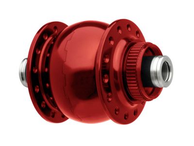 SON Hub Dynamo SON 28 12 Disc Center Lock | 12x100 mm Thru Axle 32 Holes red anodized