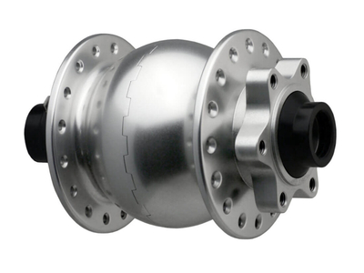 SON Hub Dynamo SON 28 15 110 Disc 6-Hole | 15x110 mm Thru Axle Boost 32 Holes silver anodised