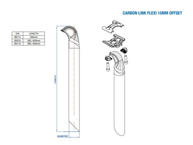 RITCHEY Seatpost Superlogic Link Flexlogic Carbon 31,6 mm