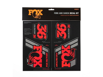 FOX Sticker 2019 Decal Set AM Heritage for Fork and Shock | red