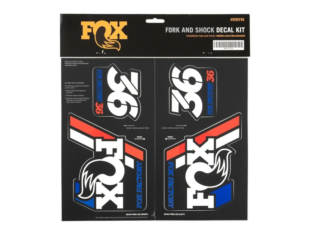 FOX Sticker 2019 Decal Set AM Heritage for Fork and Shock
