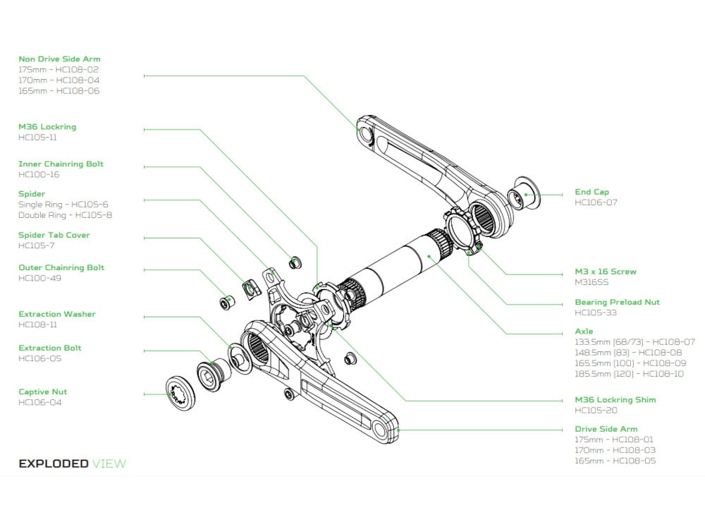 hope mtb cranks