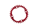 BLACKseries by ABSOLUTE BLACK Chainring 1-speed BCD 104 | 4-Bolt narrow wide red 32 Teeth