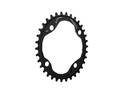 BLACKseries by ABSOLUTE BLACK Chainring oval 1-speed BCD 104 | 4-Bolt narrow wide black