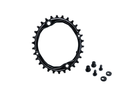 BLACKseries by ABSOLUTE BLACK Kettenblatt oval 1-fach LK 104 | 4-Loch narrow wide schwarz 32 Zhne