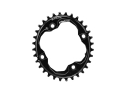 BLACKseries by ABSOLUTE BLACK Chainring oval 1-speed BCD 94 | 4 Bolt narrow wide black 30 Teeth
