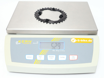 BLACKseries by ABSOLUTE BLACK Chainring oval 1-speed BCD 94 | 4 Bolt narrow wide black 32 Teeth