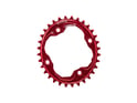 BLACKseries by ABSOLUTE BLACK Chainring oval 1-speed BCD 94 | 4 Bolt narrow wide red