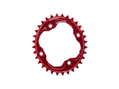 BLACKseries by ABSOLUTE BLACK Kettenblatt oval 1-fach LK 94 | 4 Loch narrow wide rot 30 Zähne