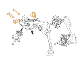 SRAM Mounting Kit HEX5 for X01 Eagle Rear Derailleur | black