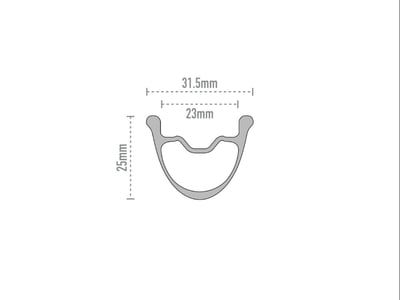 ENVE Felge 28 Gravel G23 700C Disc | 24 Loch