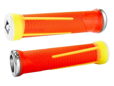 ODI Grips AG-1 Signature Lock-On 2.1 (135 MM)  orange | neon yellow