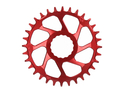 CRUEL COMPONENTS Chainring round VoR Direct Mount 4 mm Offset for Race Face Cinch Cranks | red