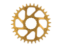 CRUEL COMPONENTS Chainring round VoR Direct Mount 4 mm Offset for Race Face Cinch Cranks | gold