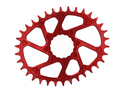 CRUEL COMPONENTS Chainring oval Vo Direct Mount 4 mm Offset for Race Face Cinch Cranks | red