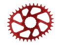 CRUEL COMPONENTS Kettenblatt oval Vo Direct Mount 4 mm Offset für Race Face Cinch Kurbeln | rot