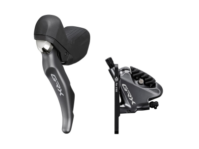 SHIMANO GRX Scheibenbremse Set Schalt- | Bremshebel ST-RX810 + BR-RX810 Flat Mount | links Ausführung 3: mit Schaltfunktion (für 2x11)