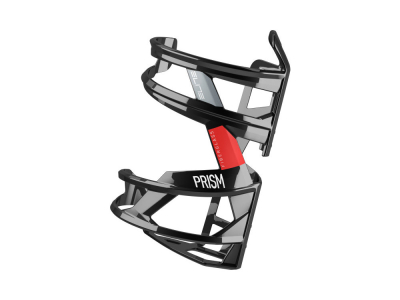 ELITE Bottle Cage Prism black glossy | left black-red