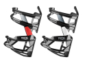 ELITE Bottle Cage Prism black glossy | left black-red