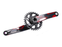 TRUVATIV Crankset Descendant Carbon TLD -Troy Lee Designs- CoLab 1x12 Eagle DUB BOOST | X-SYNC 2 Direct Mount 32t red