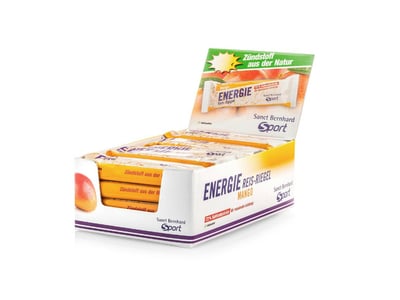 SANCT BERNHARD SPORT Energie Riegel Reis Mango 50 g | 20 Riegel Box