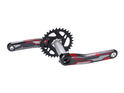 TRUVATIV Crankset Descendant Carbon TLD -Troy Lee Designs- CoLab 1x12 Eagle DUB BOOST | X-SYNC 2 Direct Mount 32t red 165 mm