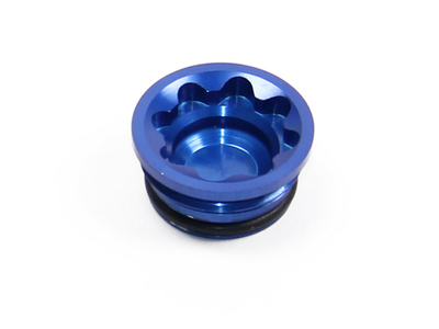 HOPE Spare Bore Cap for RX4+ | RX4 for Shimano | Mineral Oil blue small