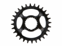GARBARUK Chainring Round Direct Mount | 1-speed narrow-wide Shimano XTR M9100 | 28 Teeth silver